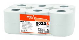 Celtex 2020S WC papír, MINI, 2 rétegű, reciklált, 150m, 1000 lap, d19,5, 12 tek/cs